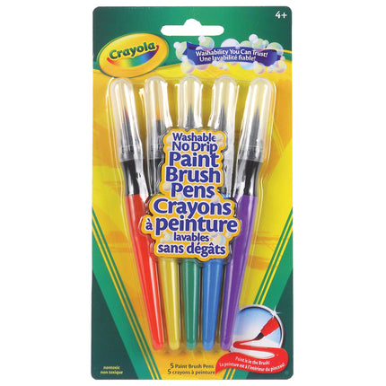 Paint Brush Pens, 5ct