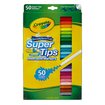 Washable Markers, Super Tips, Pack of 50