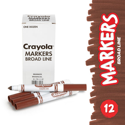 Brown Bulk Marker Conical Tip 12pk