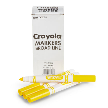 Yellow Bulk Marker Conical Tip 12pk