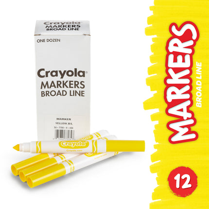 Yellow Bulk Marker Conical Tip 12pk