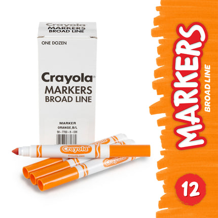 Orange Bulk Marker Conical Tip 12pk