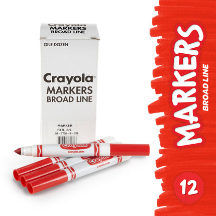 Red Bulk Marker Conical Tip 12pk