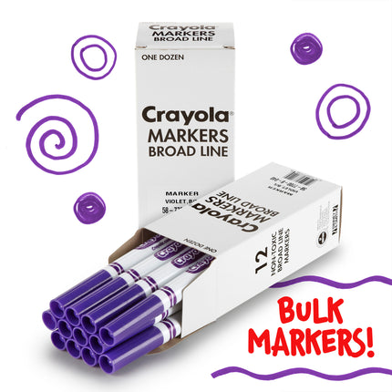 Violet Bulk Marker Conical Tip 12pk