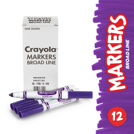Violet Bulk Marker Conical Tip 12pk