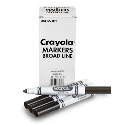 Black Bulk Marker Conical Tip 12pk