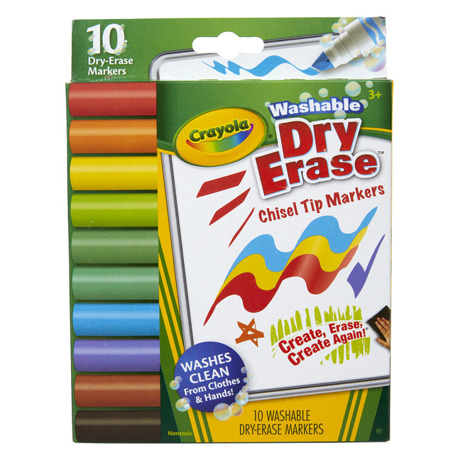 Dry Erase Markers Dura-wedge Washable, 10ct