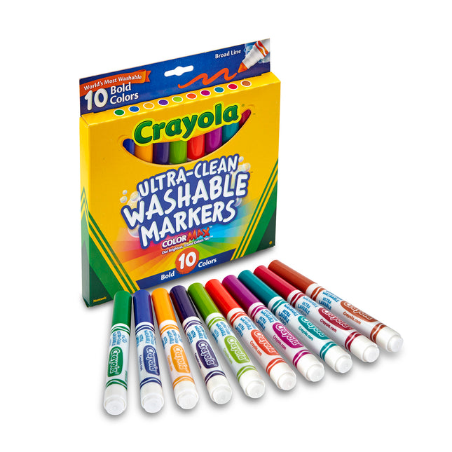 Color Max Markers Bold Broad 10ct Ultra-clean Washable