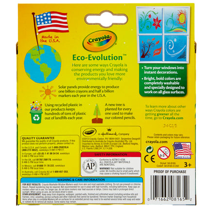 Washable Window Markers, 8 Count