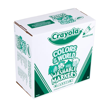 Colors of the World Washable Markers Classpack, 240 Markers