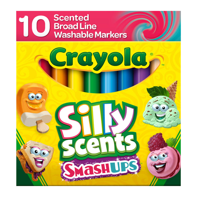 Silly Scents™ Smash Ups Broad Line Washable Scented Markers, 10ct