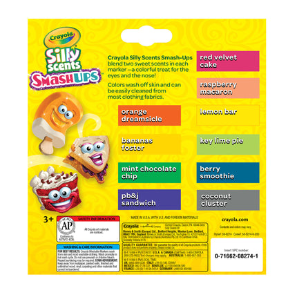 Silly Scents™ Smash Ups Broad Line Washable Scented Markers, 10ct