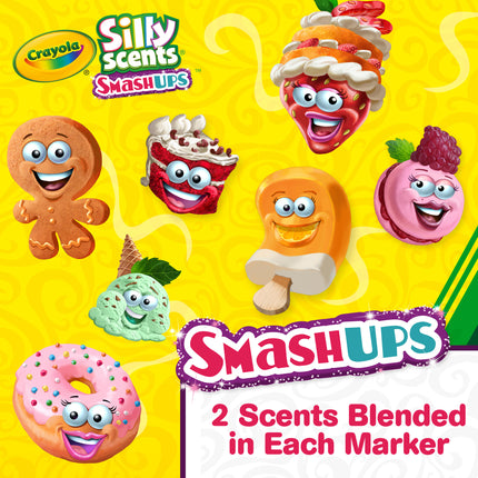 Silly Scents™ Smash Ups Broad Line Washable Scented Markers, 10ct
