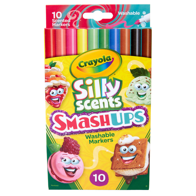 Silly Scents™ Smash Ups Slim Washable Scented Markers, 10ct