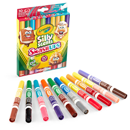Dual Markers Silly Scents Smash Ups Washable, 10ct