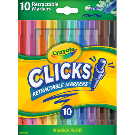 CLICKS Retractable Markers, 10ct