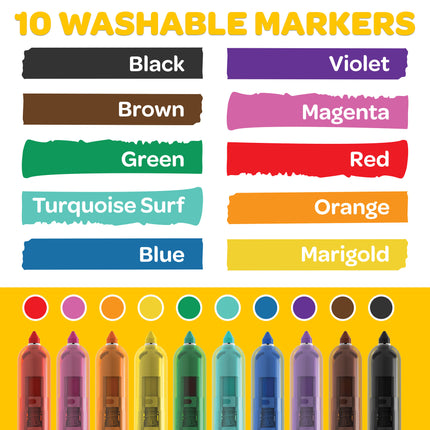 CLICKS Retractable Markers, 10ct