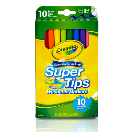 Washable Super Tips Markers, Pack of 10