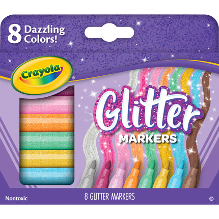Crayola Glitter Markers, 8ct