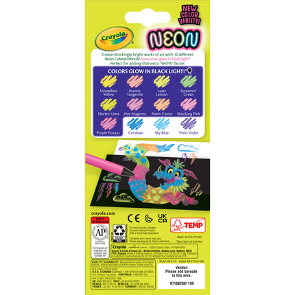 Neon Colored Pencils, 12ct