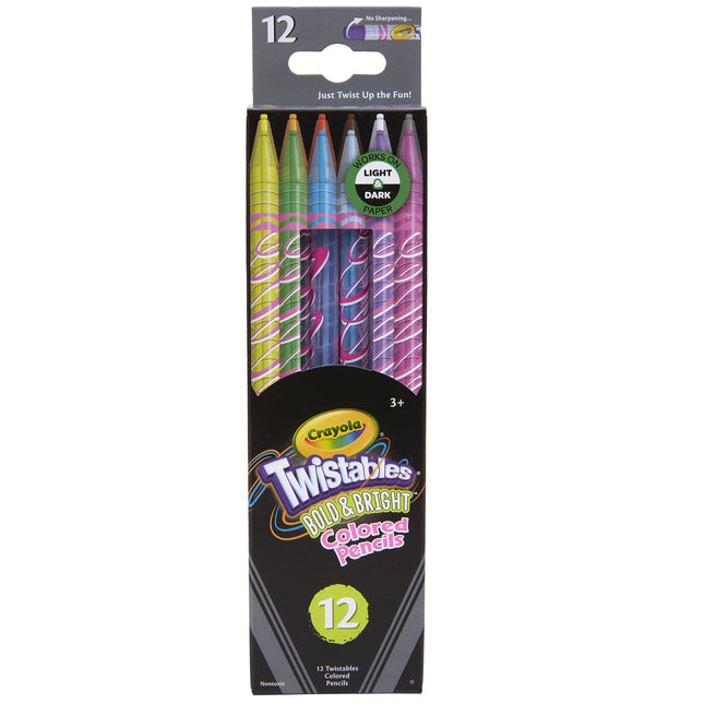 Colored Pencils Twist Bold And Bright, 12ct