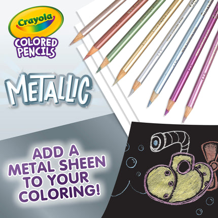Crayola Metallic Colored Pencils 8
