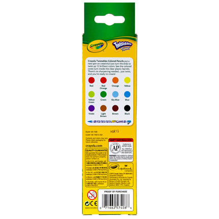 Twistables® Colored Pencils, 12 Count