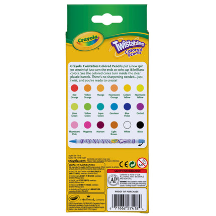 Twistables® Colored Pencils, 18 Count