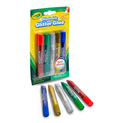 Washable Glitter Glue, Bold, Pack of 5