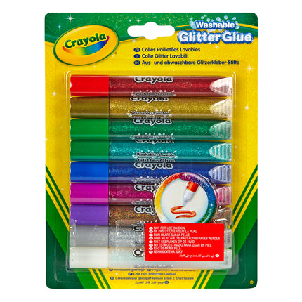 Bold Washable Glitter Glue with Fiery Flecks™, Pack of 9