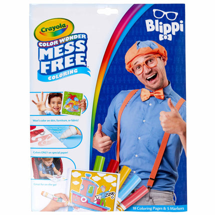 Blippi Coloring Pad & Markers Crayola Color Wonder