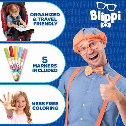 Blippi Coloring Pad & Markers Crayola Color Wonder