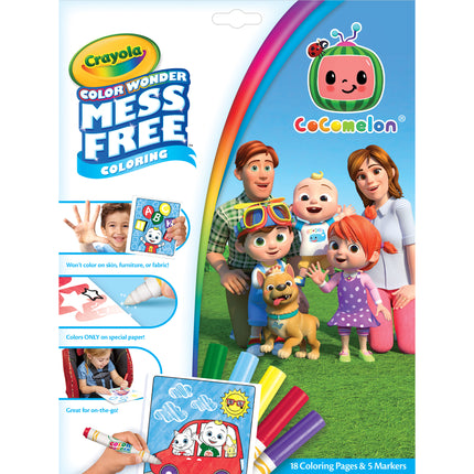 Cocomelon Coloring Pad & Markers Crayola Color Wonder