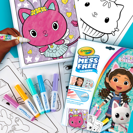 Gabby Dollhouse Coloring & Markers Crayola Color Wonder