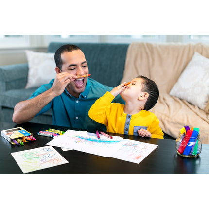 Tripod Grip Washable Crayons, 8ct