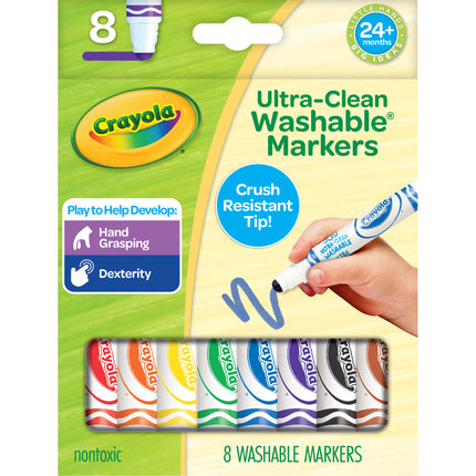 Toddler Markers 8ct Crush Resistant