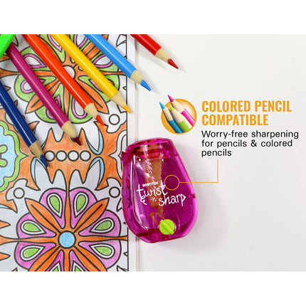 Twist-n-Sharp™ Kids Pencil Sharpener, Assorted Colors