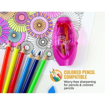 Twist-n-Sharp™ Duo Pencil Sharpener, Assorted Colors