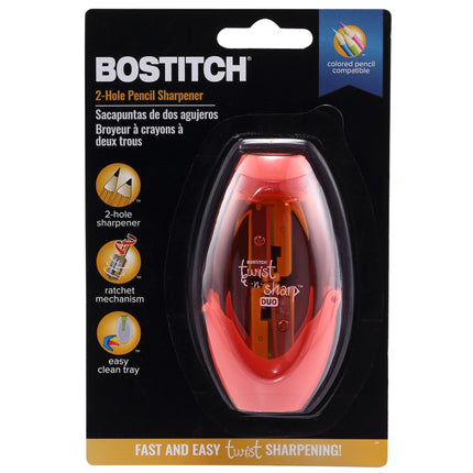Twist-n-Sharp™ Duo Pencil Sharpener, Assorted Colors
