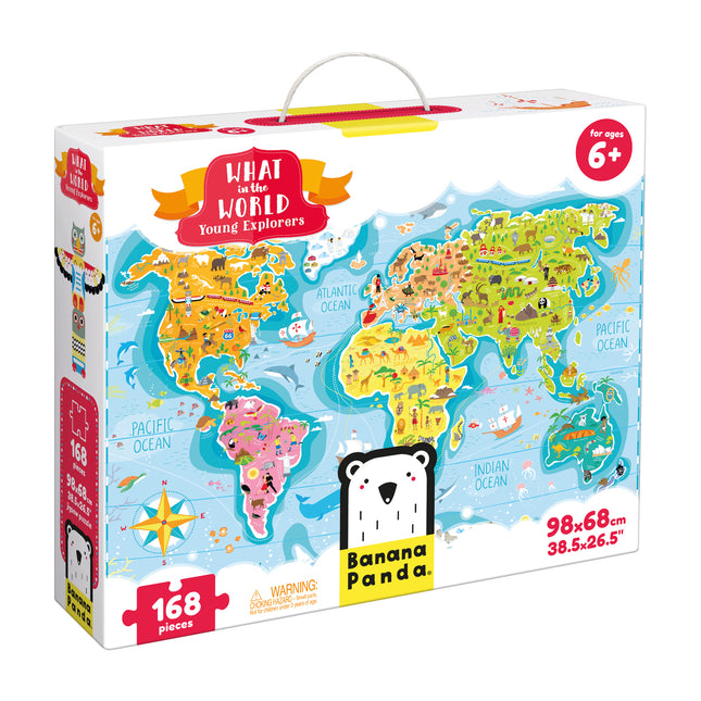 What in the World Young Explorers Jumbo Floor Puzzle