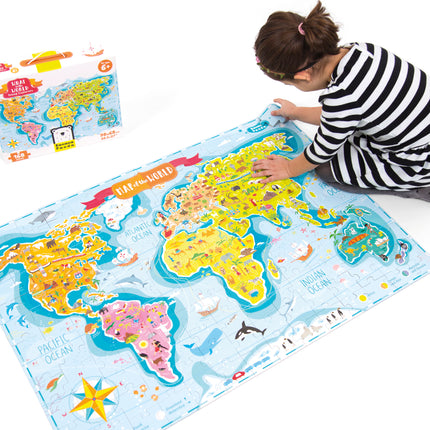 What in the World Young Explorers Jumbo Floor Puzzle