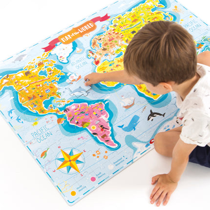 What in the World Young Explorers Jumbo Floor Puzzle