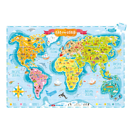 What in the World Young Explorers Jumbo Floor Puzzle