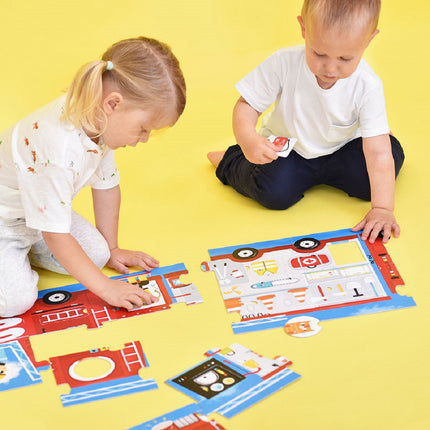 Make-a-Match Puzzle, Fire Truck
