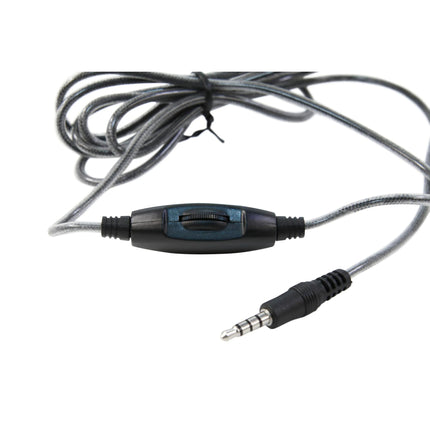 On-Ear Headset with Gooseneck Microphone, 3.5mm, Black
