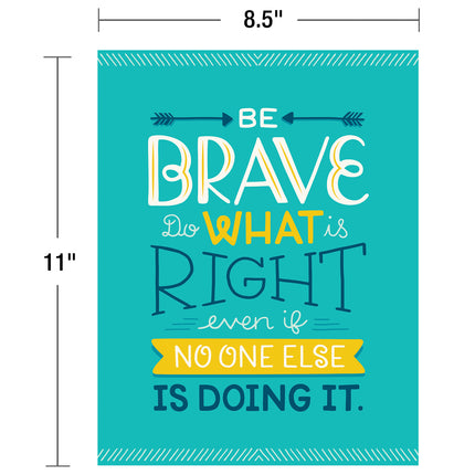 Mini Posters: Positive Character Traits Poster Set, 12 Pieces