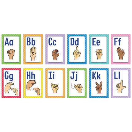 Help Sign Language Poster Mini Posters: Sign Language Alphabet Poster Set – ES School Supply
