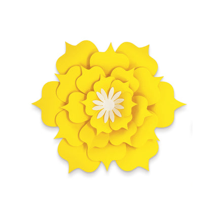 Creatively Inspired Orange, Yellow, Pink Flowers Dimensional Accent