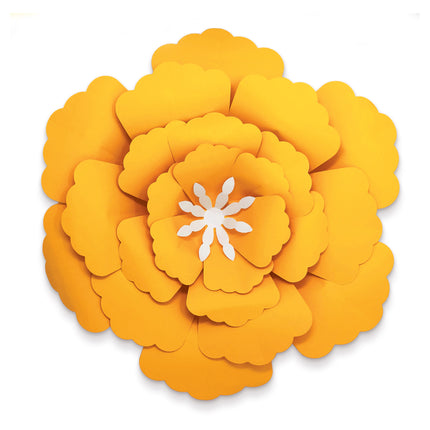 Creatively Inspired Orange, Yellow, Pink Flowers Dimensional Accent