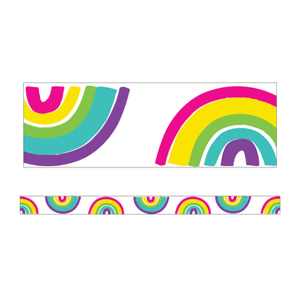 Kind Vibes Rainbows Straight Borders